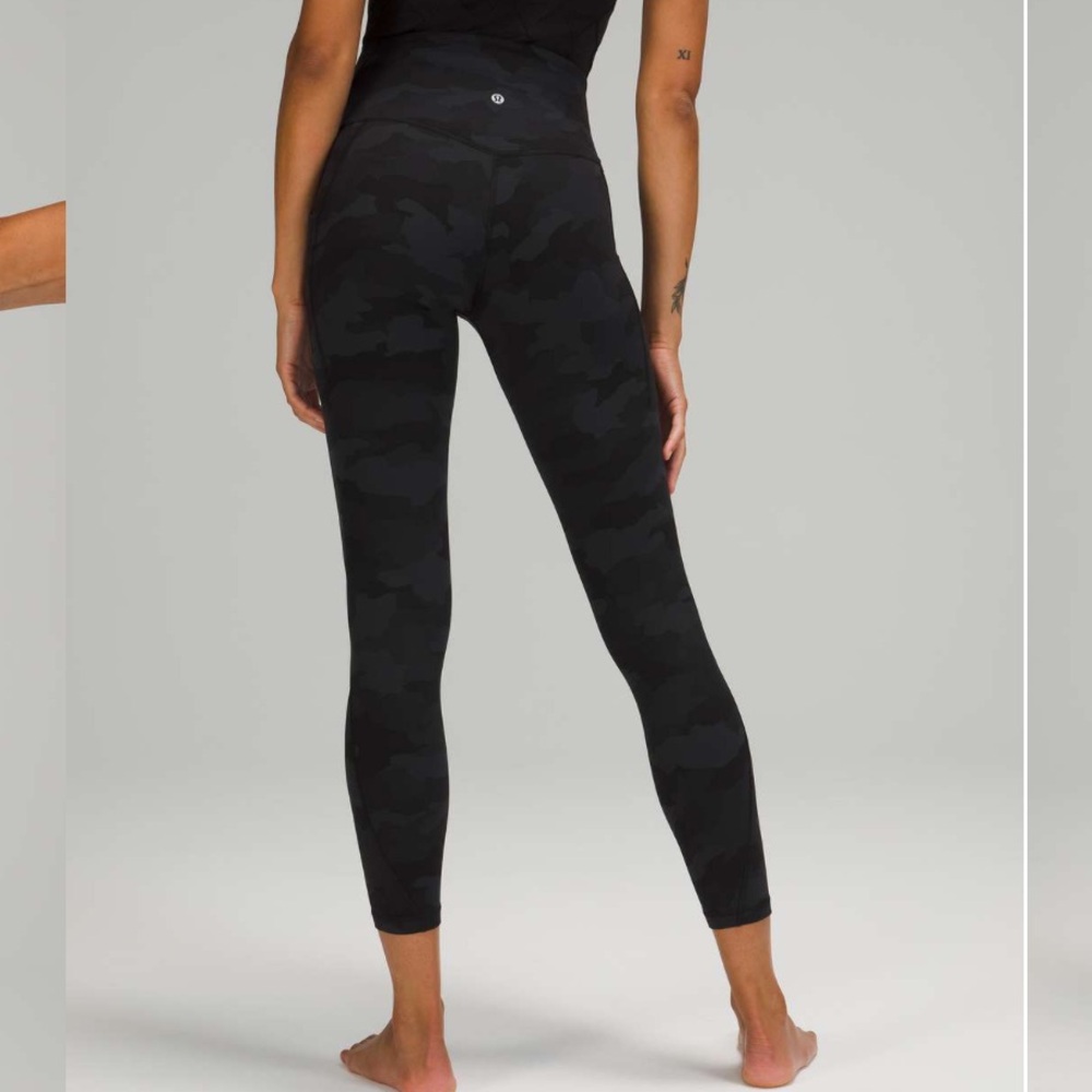 lululemon athletica Black Camo Leggings 25inch